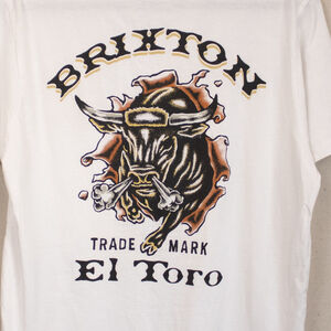 Brixton white "El Torro" short sleeve t-shirt-M